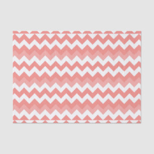 Coral Chevron Tissue Paper Tissuepapier