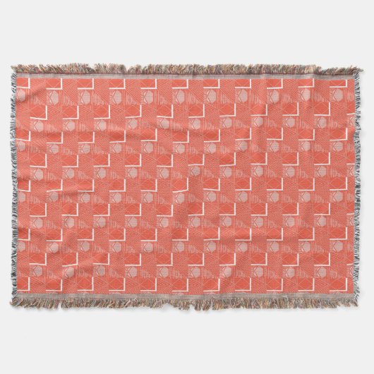 Coral Chic Mod Design Deken (Voorkant)