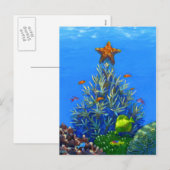 Coral Christmas Tree briefkaart (Voorkant / Achterkant)