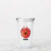Coral Colored Gerbera Daisy Foto gepersonaliseerd