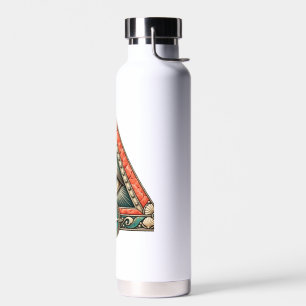 Coral Compass Eye Waterfles