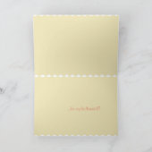 Coral-Crème customisée Soyez Mes Cartes De Femme (Intérieur)