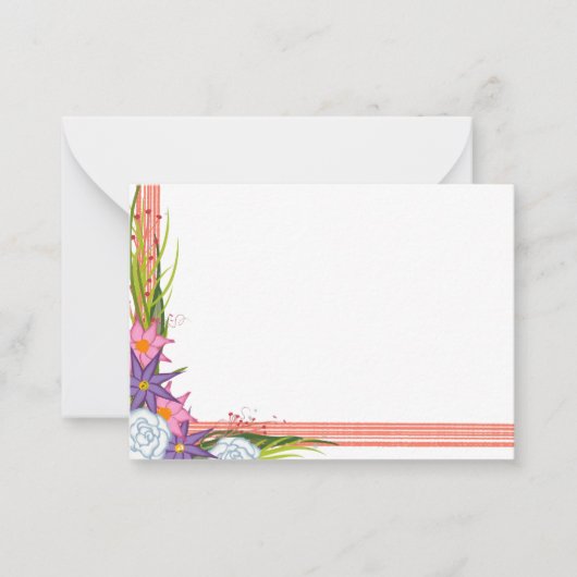 Coral Crush Mini Kaarten Notitiekaartje (Voorkant)