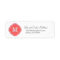 Coral Custom gepersonaliseerd monogram
