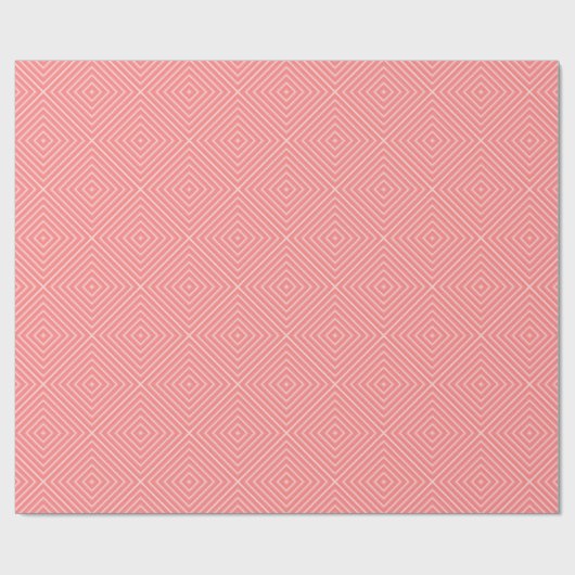 Coral Diamonds Cadeaupapier (Vlak)