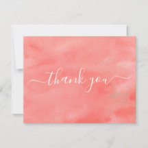 Coral Dreams Mariage Merci Note