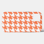Coral Elegant Houndstooth Case-Mate iPhone Case (Achterkant (horizontaal))