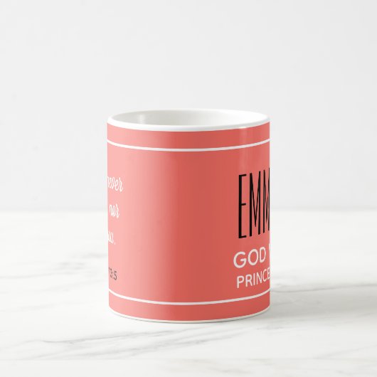Coral EMMANUEL DIEU AVEC US Christian Coffee Mug (Centre)