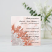Coral et White Reef Beach Invitations de mariage (Debout devant)