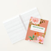 Coral Floral - Journal de composition personnalisé (Intérieur)