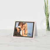 Coral Floral Mariage photo Merci (Devant)