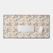 Coral Flower Garden Pattern Bureaumat (Keyboard & Muis)