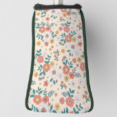 Coral Flower Garden Pattern Golfheadcover (Draai 90)