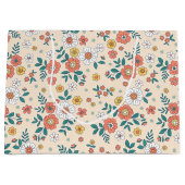 Coral Flower Garden Pattern Groot Cadeauzakje (Voorkant)