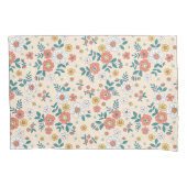 Coral Flower Garden Pattern Kussensloop (Voorkant)