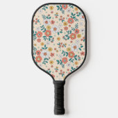 Coral Flower Garden Pattern Pickleball Paddle (Voorkant)