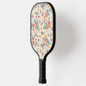 Coral Flower Garden Pattern Pickleball Paddle (Links)
