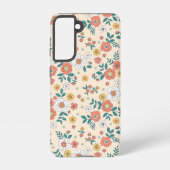 Coral Flower Garden Pattern Samsung Galaxy Hoesje (Achterkant)