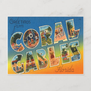 Coral Gables Florida Briefkaart