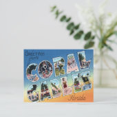 Coral Gables Florida Grote letter Briefkaart (Staand voorkant)