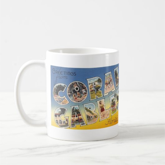 Coral Gables Floride Salutation Mug (Gauche)