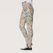 Coral Garden Flower Pattern Leggings (Links)