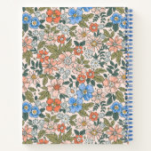 Coral Garden Flower Pattern Notitieboek (Achterkant)