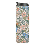 Coral Garden Flower Pattern Thermosbeker (Geroteerd rechts)