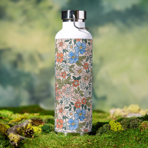 Coral Garden Flower Pattern Waterfles