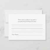 Coral Gerber Daisy Grey Ribbon Wedding RSVP (Dos)