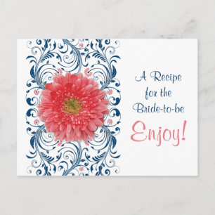 Coral Gerbera Daisy Marine Recette Carte Fête des 