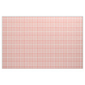 Coral Gingham Pattern Fabric Stof (Yard (91,4 cm))