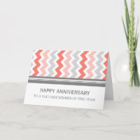 Coral Gray Chevron Jubileum