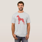 Coral Great Dane T-shirt (Voorkant volledig)