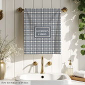 Coral Grey Towels Custom Name Elegant Bathroom