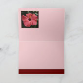 Coral Hibiscus Kaart (Binnen)
