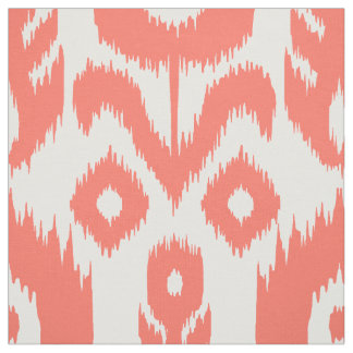 Coral Ikat Pattern Stof