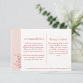 Coral Invitation Insertion, Caroline Mariage (Debout devant)