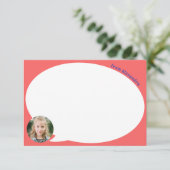 Coral Kid Carte de remerciements de la bulle de la (Debout devant)