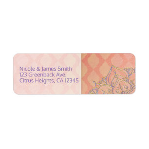 Coral Lavender Gold Moroccan Glam Indian Wedding Etiket