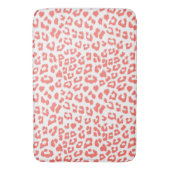 Coral Leopard Print Badmat (Voorkant Verticaal)