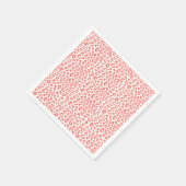 Coral Leopard Print Servet (Hoek)