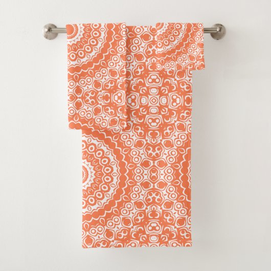 Coral Mandala Motif géométrique (En situation)