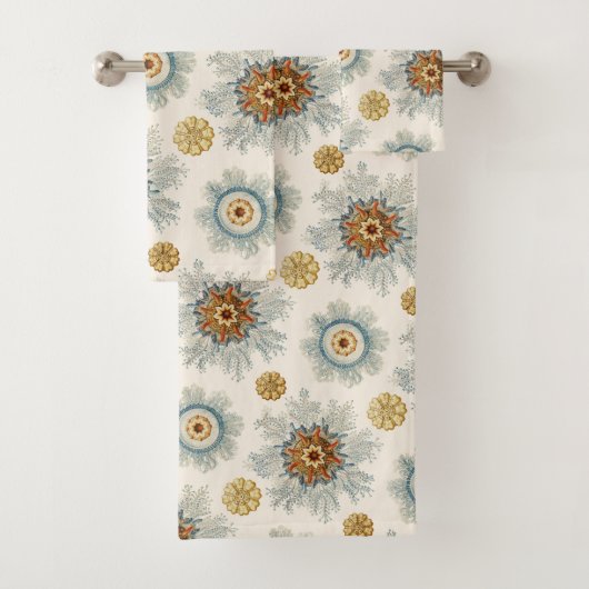 Coral Mandala Pattern Bad Handdoek (Insitu)