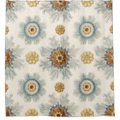 Coral Mandala Pattern Douchegordijn (Voorkant)