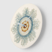 Coral Mandala Pattern Grote Klok (Hoek)
