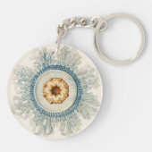 Coral Mandala Pattern Sleutelhanger (Achterkant)