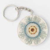 Coral Mandala Pattern Sleutelhanger (Voorkant)