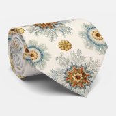 Coral Mandala Pattern Stropdas (Opgerold)