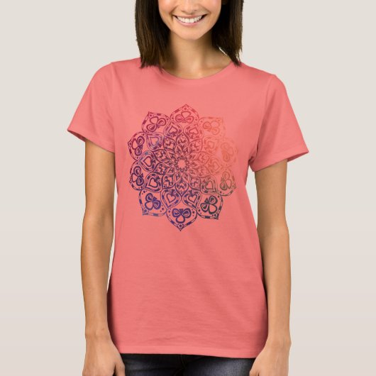 Coral Mandala T-shirt (Voorkant)